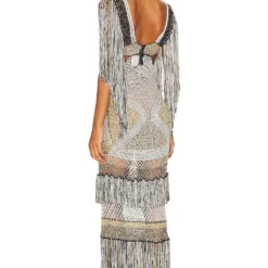 ROBE ISABEL Silver & Black -Promos Charmenta Boutique AALM WD1 V3