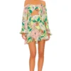ROBE COURTE DOLLY Spring Lime Bouquet