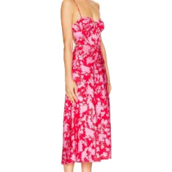 ROBE GALA Red & Pink Floral 6 ROBE GALA Red & Pink Floral -Promos Charmenta Boutique ASTR WD379 V2