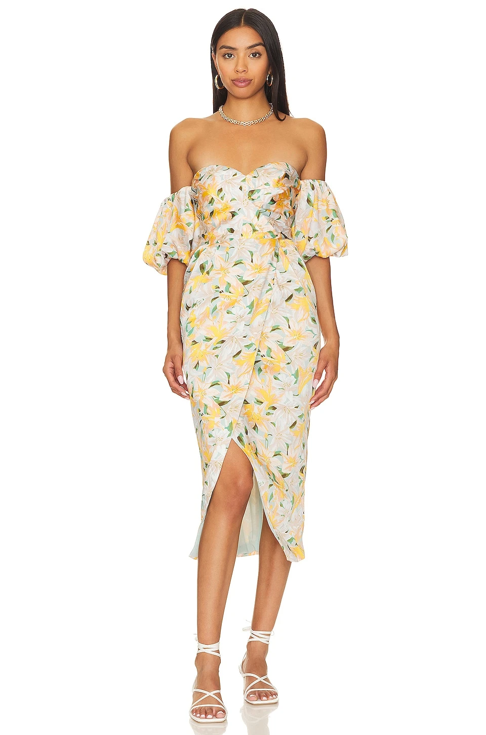 ROBE ZURINA Blue Apricot Floral 3 ROBE ZURINA Blue Apricot Floral