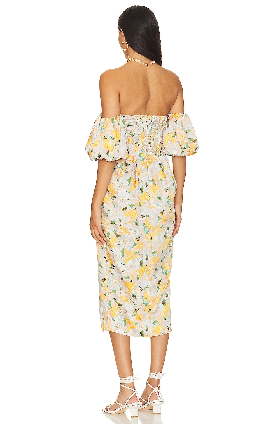 ROBE ZURINA Blue Apricot Floral 5 ROBE ZURINA Blue Apricot Floral – Image 3