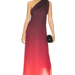 ROBE MAXI ARI Wine Ombre