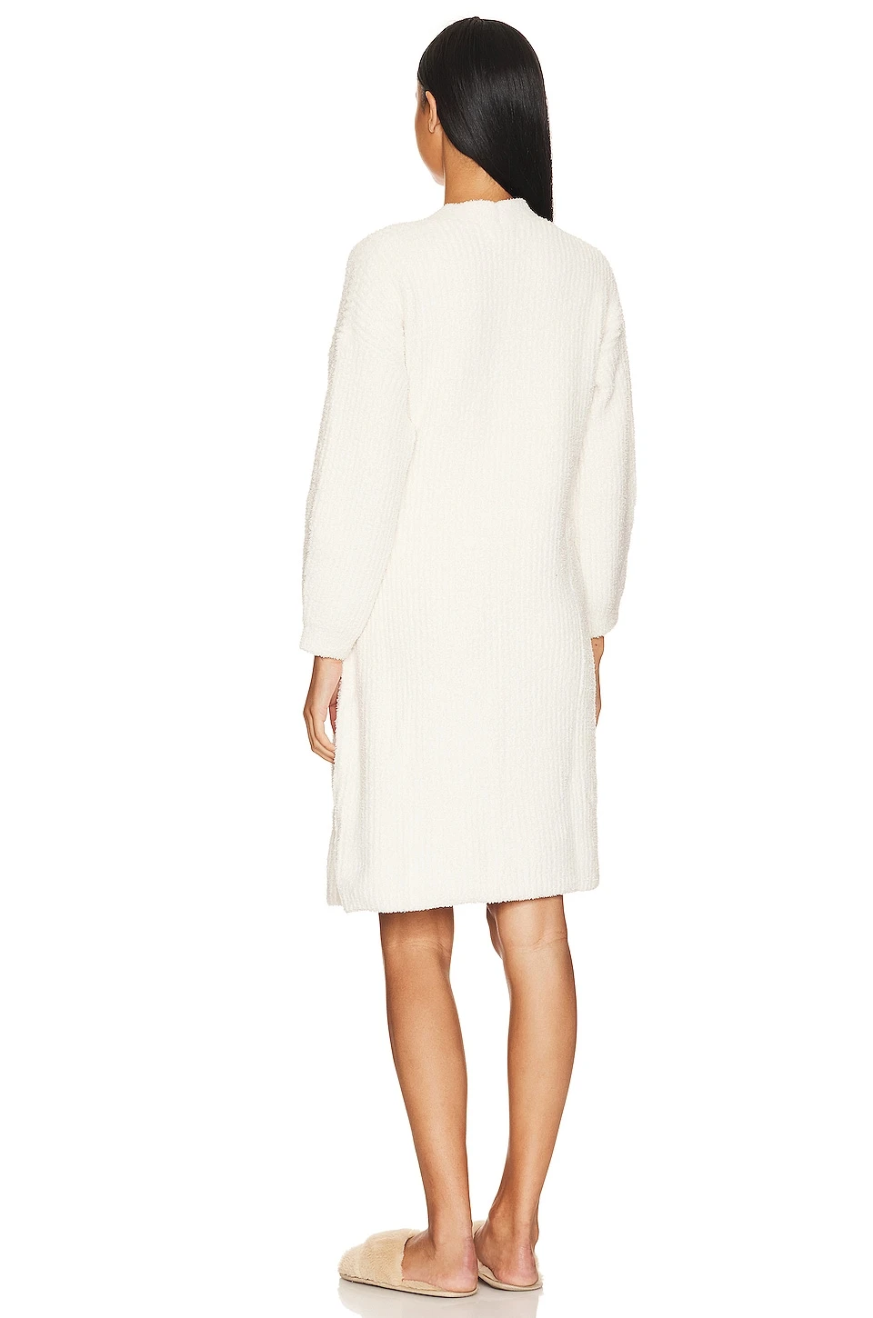 PEIGNOIR COZYCHIC SIDE TIE ROBE Cream 6 PEIGNOIR COZYCHIC SIDE TIE ROBE Cream – Image 4