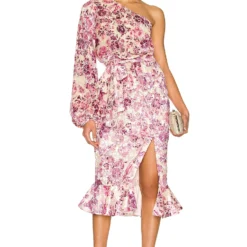 ROBE SUKI Off White & Crimson