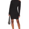 BCBGeneration ROBE PULL À DÉCOUPES Black -Promos Charmenta Boutique BGEN WD929 V1
