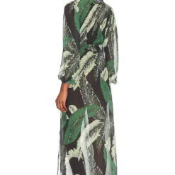 ROBE SHILOH Banana Leaf Black -Promos Charmenta Boutique BRIO WX1167 V3