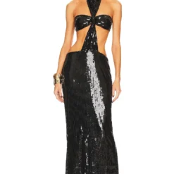 ROBE DE SOIRÉE CROSS Black