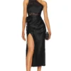 ROBE MI-LONGUE ROWAN Black -Promos Charmenta Boutique CAMN WD88 V1