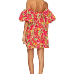 ROBE COURTE PALMER Red Radiant Floral -Promos Charmenta Boutique CLNR WD129 V3