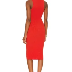 Camila Coelho ROBE MI-LONGUE CYNTHIA Orange -Promos Charmenta Boutique COEL WD234 V3