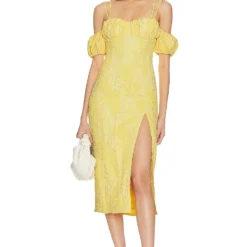 Camila Coelho ROBE CLEMENCE Buttercream Yellow