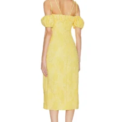 Camila Coelho ROBE CLEMENCE Buttercream Yellow -Promos Charmenta Boutique COEL WD359 V3