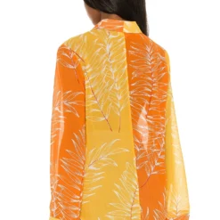 Camila Coelho ROBE CHEMISE BRYNN Yellow & Orange -Promos Charmenta Boutique COEL WS129 V3