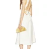 Cult Gaia ROBE BELLA Off White + Ecru Stitching -Promos Charmenta Boutique CULG WD200 V1