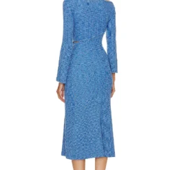 Cult Gaia ROBE ROSALIA River Blue -Promos Charmenta Boutique CULG WD235 V4