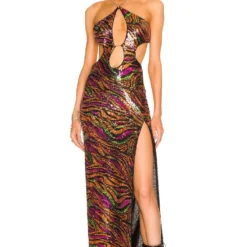 ROBE MAXI JERRY Black Zebra