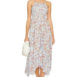 FREE PEOPLE ROBE MAXI HEAT WAVE Robins Egg Combo