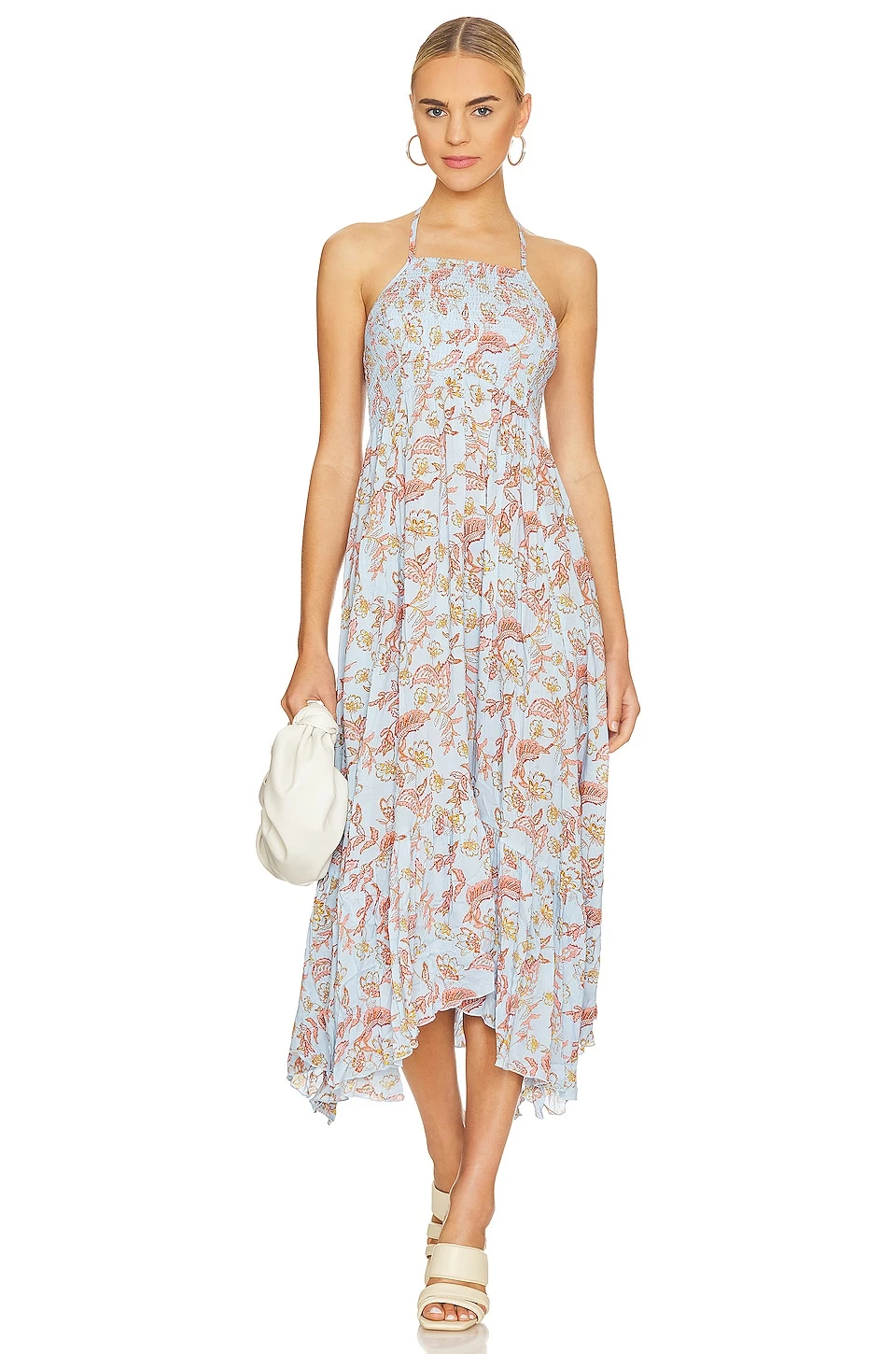 FREE PEOPLE ROBE MAXI HEAT WAVE Robins Egg Combo 3 FREE PEOPLE ROBE MAXI HEAT WAVE Robins Egg Combo
