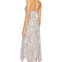 FREE PEOPLE ROBE MAXI HEAT WAVE Robins Egg Combo 9 FREE PEOPLE ROBE MAXI HEAT WAVE Robins Egg Combo -Promos Charmenta Boutique FREE WD2521 V3