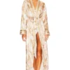 FREE PEOPLE Pajama Party Holiday Robe Tea Combo