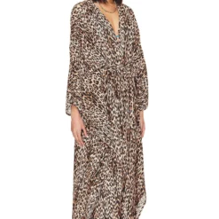 GOOD AMERICAN Always Fits Plisse Goddess Robe Good Leopard 14 GOOD AMERICAN Always Fits Plisse Goddess Robe Good Leopard -Promos Charmenta Boutique GAME WD15 V5
