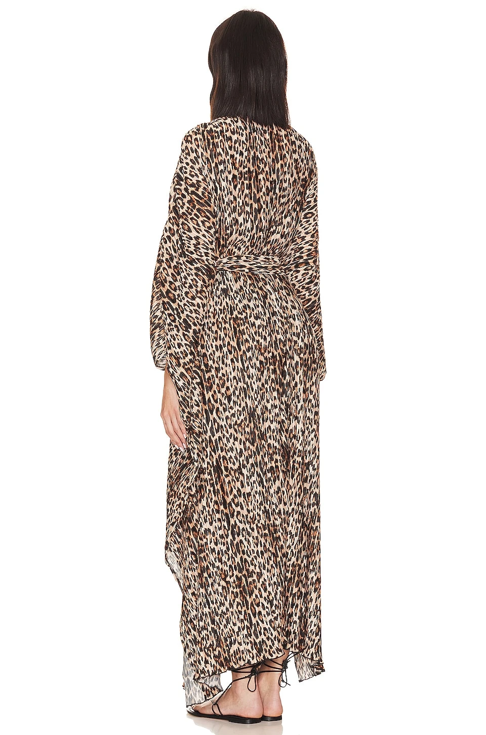 GOOD AMERICAN Always Fits Plisse Goddess Robe Good Leopard 9 GOOD AMERICAN Always Fits Plisse Goddess Robe Good Leopard – Image 7