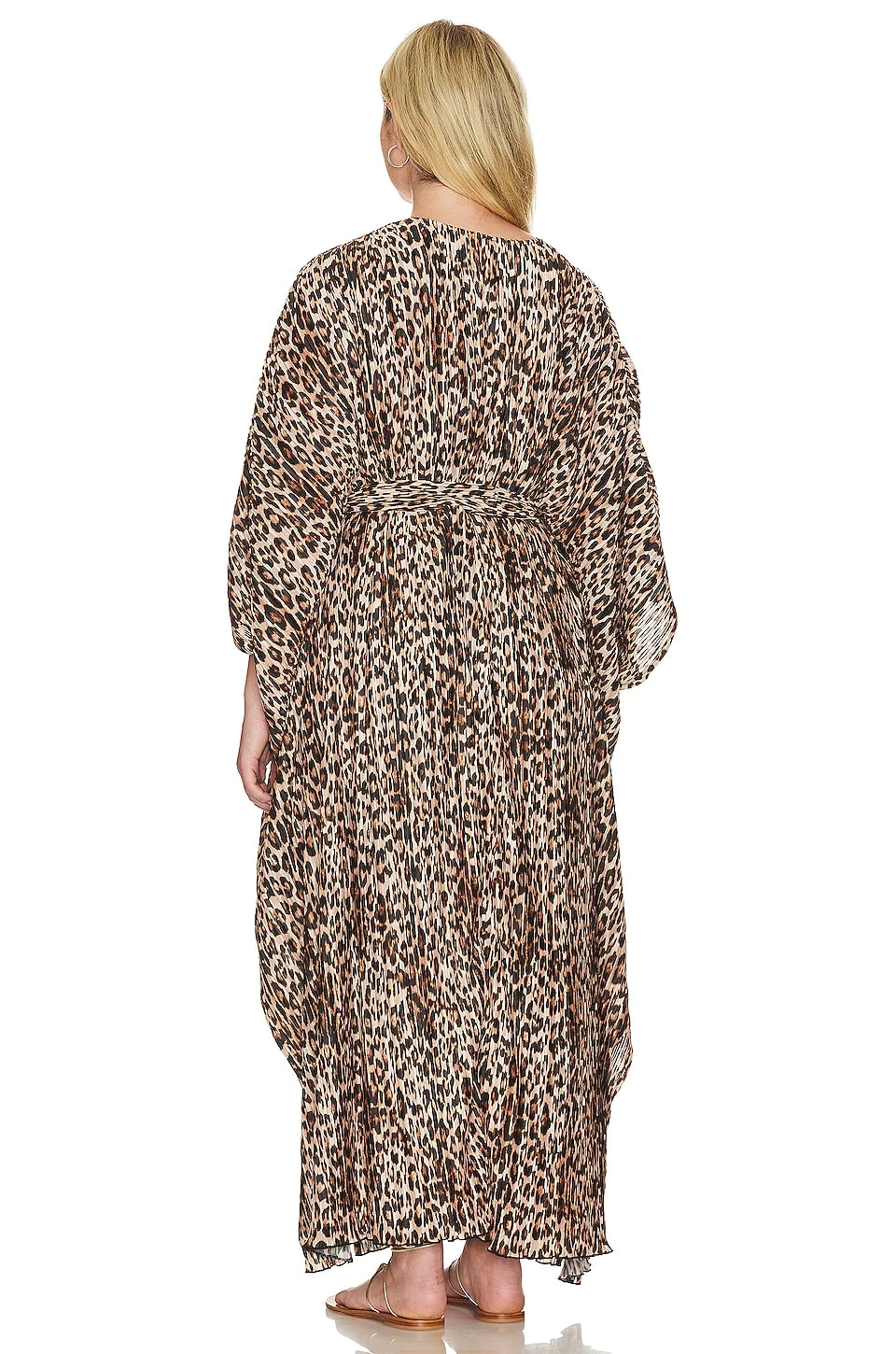 GOOD AMERICAN Always Fits Plisse Goddess Robe Good Leopard 10 GOOD AMERICAN Always Fits Plisse Goddess Robe Good Leopard – Image 8