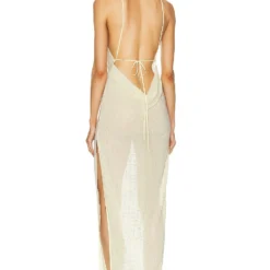 ROBE DE SOIRÉE THE MARTA Pale Yellow -Promos Charmenta Boutique HLSA WD37 V4