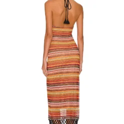 ROBE MAXI LUCIENDA Striped Multi -Promos Charmenta Boutique HOOF WD888 V3