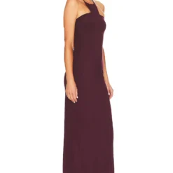ROBE MAXI KHOURY Burgundy -Promos Charmenta Boutique HOOF WD912 V2