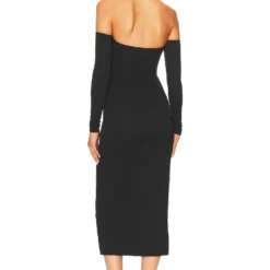 ROBE MI-LONGUE RIANNON Black -Promos Charmenta Boutique HOOF WD921 V3