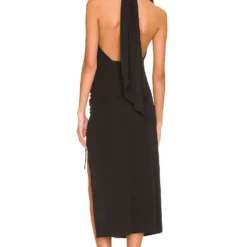 ROBE MI-LONGUE KYRA Black -Promos Charmenta Boutique HURR WD571 V3