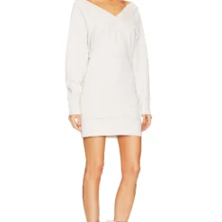 Isabel Marant Etoile ROBE MINI EN MAILLE MANUELA Ecru -Promos Charmenta Boutique ISAR WD45 V3