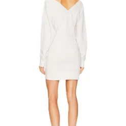 Isabel Marant Etoile ROBE MINI EN MAILLE MANUELA Ecru -Promos Charmenta Boutique ISAR WD45 V4