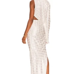 ROBE MAXI WESTMINSTER White -Promos Charmenta Boutique JENS WD548 V3
