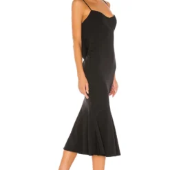 ROBE MI-LONGUE TWIRL Black -Promos Charmenta Boutique KATR WD89 V3