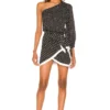 ROBE NOLA Black Multi Dot