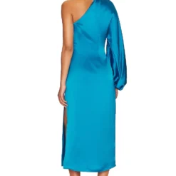 ROBE MI-LONGUE RAY Aqua Blue -Promos Charmenta Boutique LCDE WD724 V3