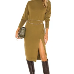 ROBE MI-LONGUE BEVERLY Olive