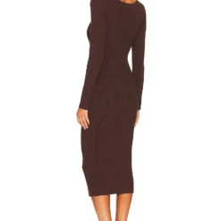 ROBE AVRIL Cinnamon Brown -Promos Charmenta Boutique LEAX WD373 V3