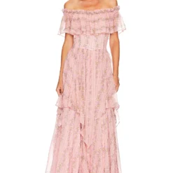 LoveShackFancy ROBE NONI Prairie Pink