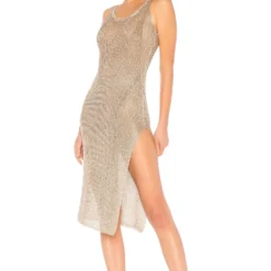 ROBE MAILLE FILET FIONA Rose Gold