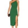 ROBE MI-LONGUE KIM Dark Green -Promos Charmenta Boutique LOVF WD3142 V1