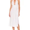 ROBE MI-LONGUE FATIMA White -Promos Charmenta Boutique LOVF WD3399 V1