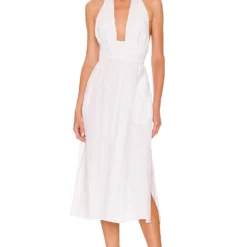 ROBE MI-LONGUE FATIMA White