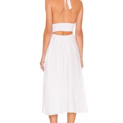 ROBE MI-LONGUE FATIMA White 7 ROBE MI-LONGUE FATIMA White -Promos Charmenta Boutique LOVF WD3399 V3