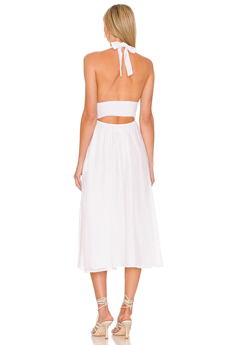 ROBE MI-LONGUE FATIMA White 5 ROBE MI-LONGUE FATIMA White â Image 3