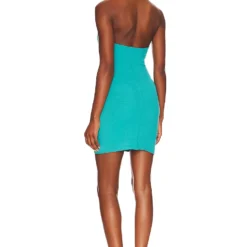 ROBE BANKS MINI DRESS Teal Blue -Promos Charmenta Boutique LOVF WD3469 V3