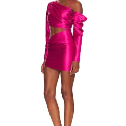 ROBE COURTE CHAPMAN Magenta Pink 8 ROBE COURTE CHAPMAN Magenta Pink -Promos Charmenta Boutique LOVF WD3560 V3