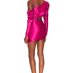 ROBE COURTE CHAPMAN Magenta Pink 9 ROBE COURTE CHAPMAN Magenta Pink -Promos Charmenta Boutique LOVF WD3560 V4